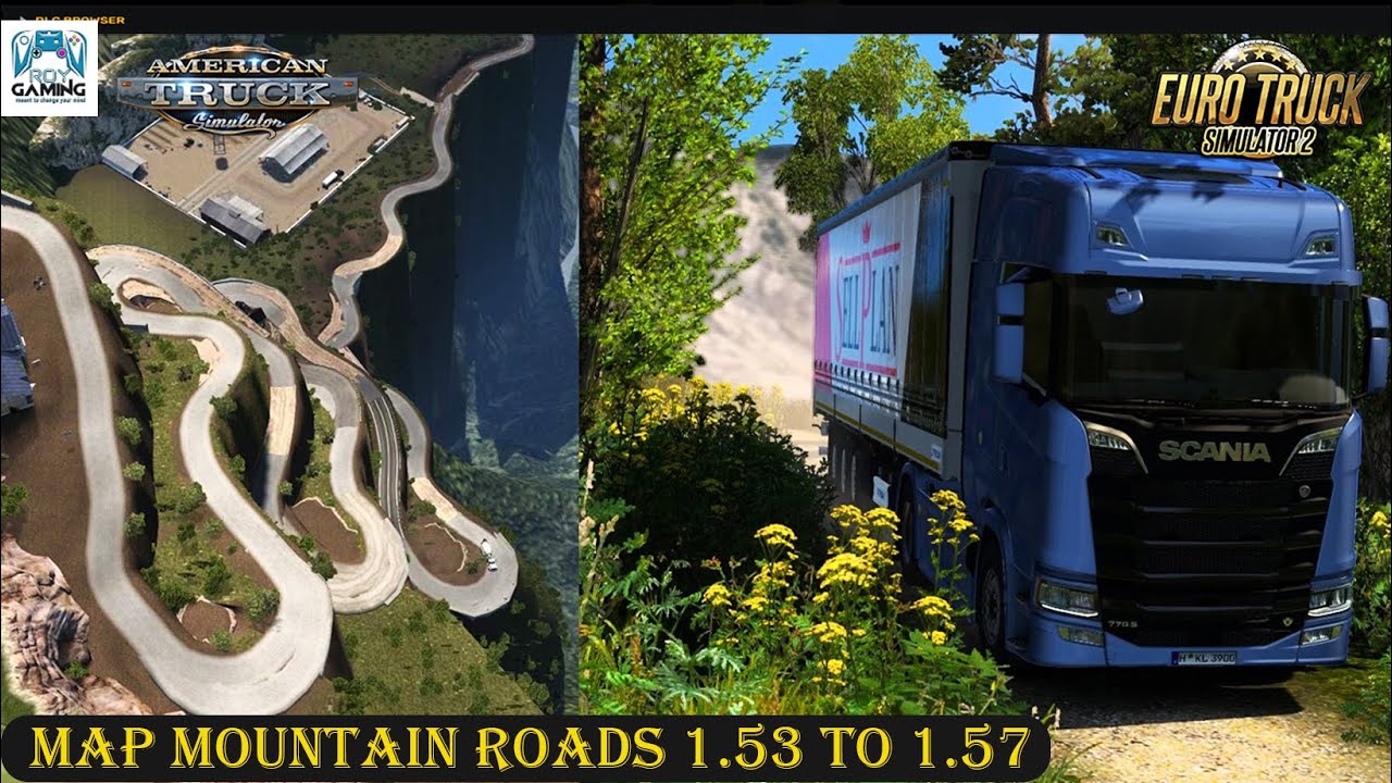 Mountain Roads Extreme Map 1.53 to 1.57 ATS and ETS2