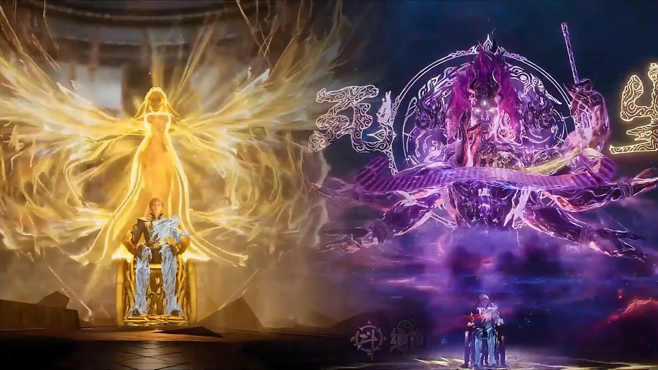 🦋【斗罗大陆2 Soul Land2】光之女神全场助力，霍雨浩融合技暴打7环魂圣！