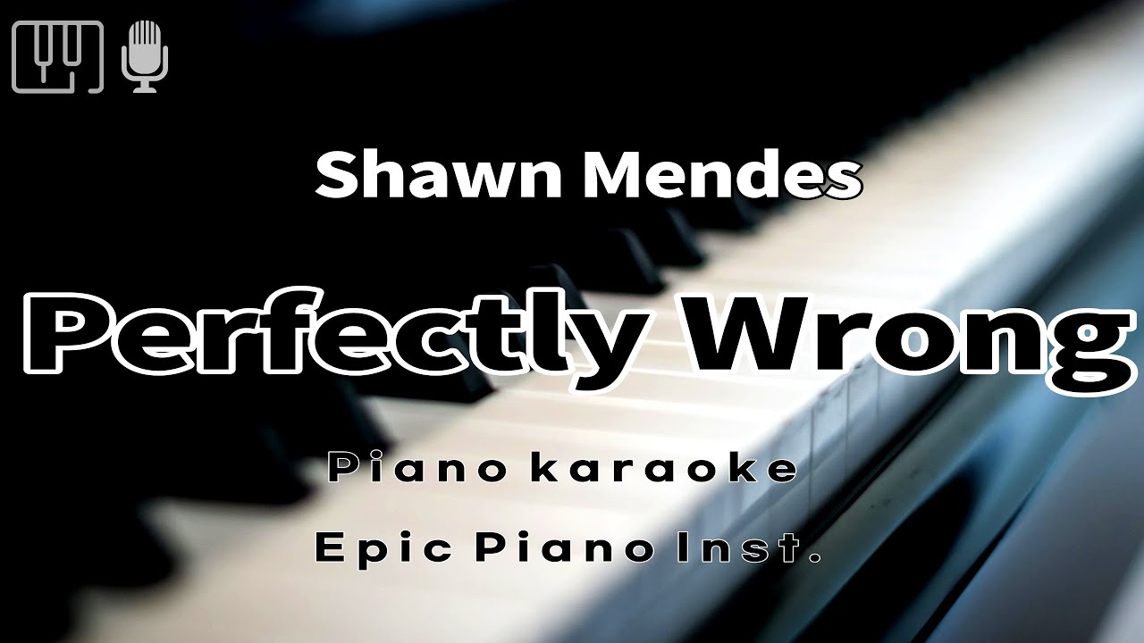 Shawn Mendes - Perfectly Wrong (Acoustic Piano MR / Inst.)
