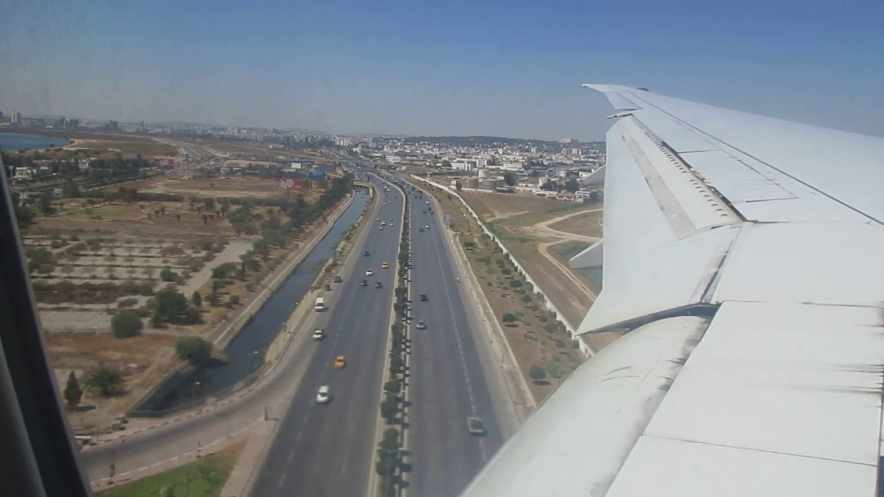 Landing Tunis Carthage International Airport