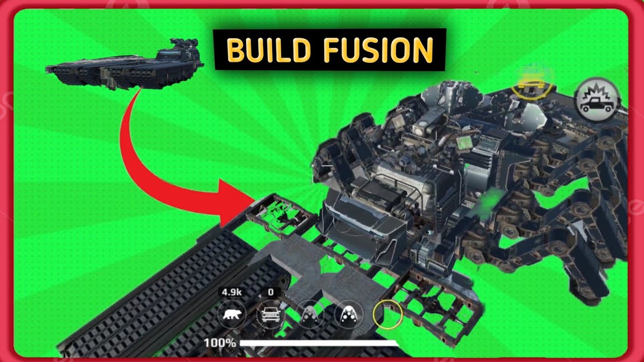 build fusion gameplay yokozuna theseus - crossout mobile