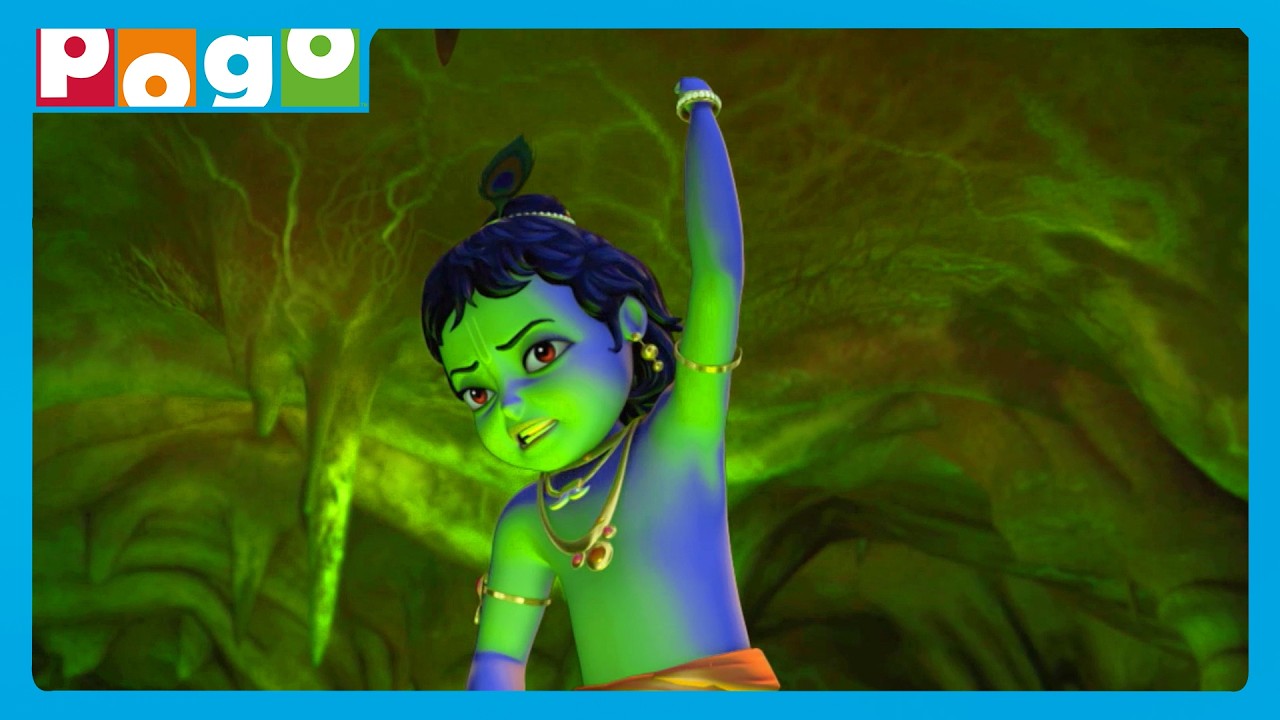 Krishna Ki Masti Ka Full Dose!🦚😄🌿| Little Krishna✨| Cartoon Stories😁| @PogoChannel​