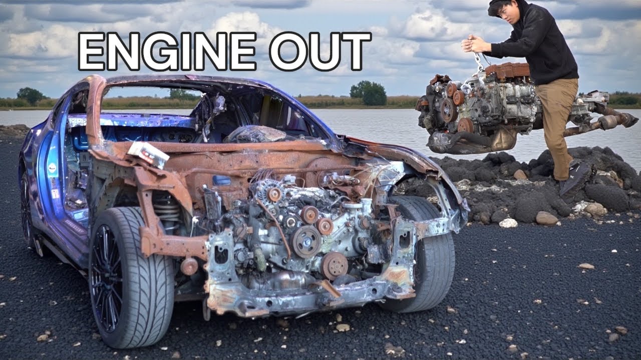 СНЯТИЕ СГОРЕЛОГО ДВИГАТЕЛЯ BRZ!