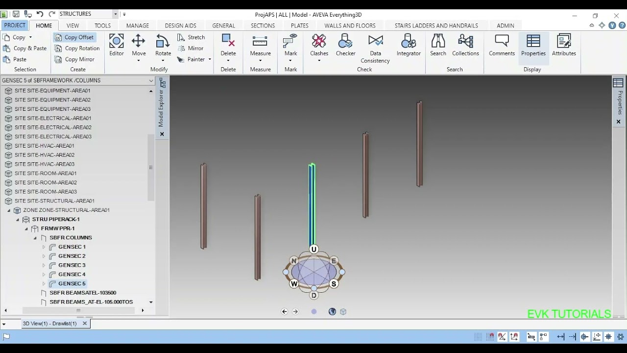 AVEVA E3D STRUCTURE Modeling | E3d steel Model