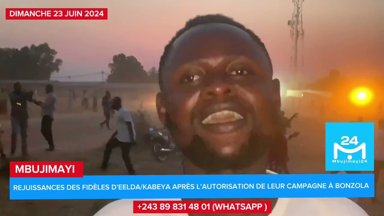 EELD'A : KABEYA MUBIKAYI AUTORISÉ DE TENIR LA CAMPAGNE D'ÉVANGÉLISATION À BONZOLA.