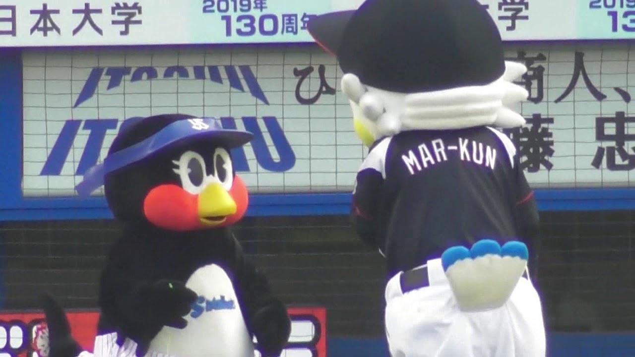 つばみマーくんに猛アタック！3連戦初日全シーンまとめ 2019.06.21 プロ野球交流戦 ヤクルトスワローズvs千葉ロッテマリーンズ