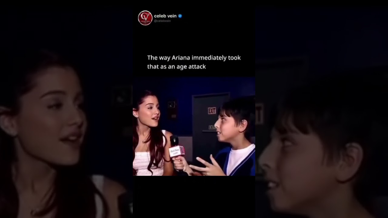 The way Ariana immediately took that as an age attack 💓😭