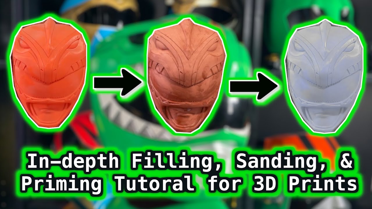 DIY Ranger Helmet : How to Fill, Sand, and Prime your 3D Printed Helmets - Full In-depth Tutorial