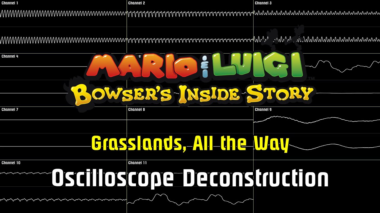 Mario & Luigi: Bowser's Inside Story - Grasslands, All the Way [Oscilloscope Deconstruction]