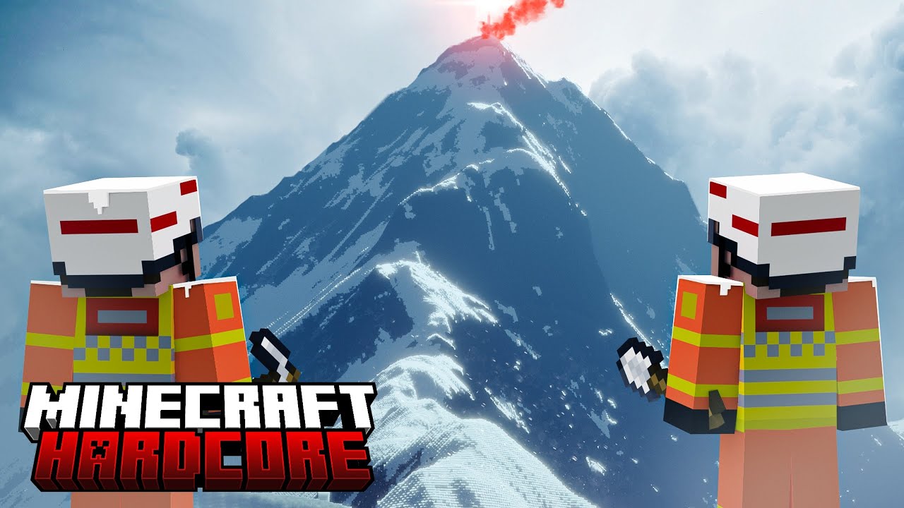 1 HOUR to Climb Mount Everest in Hardcore Minecraft