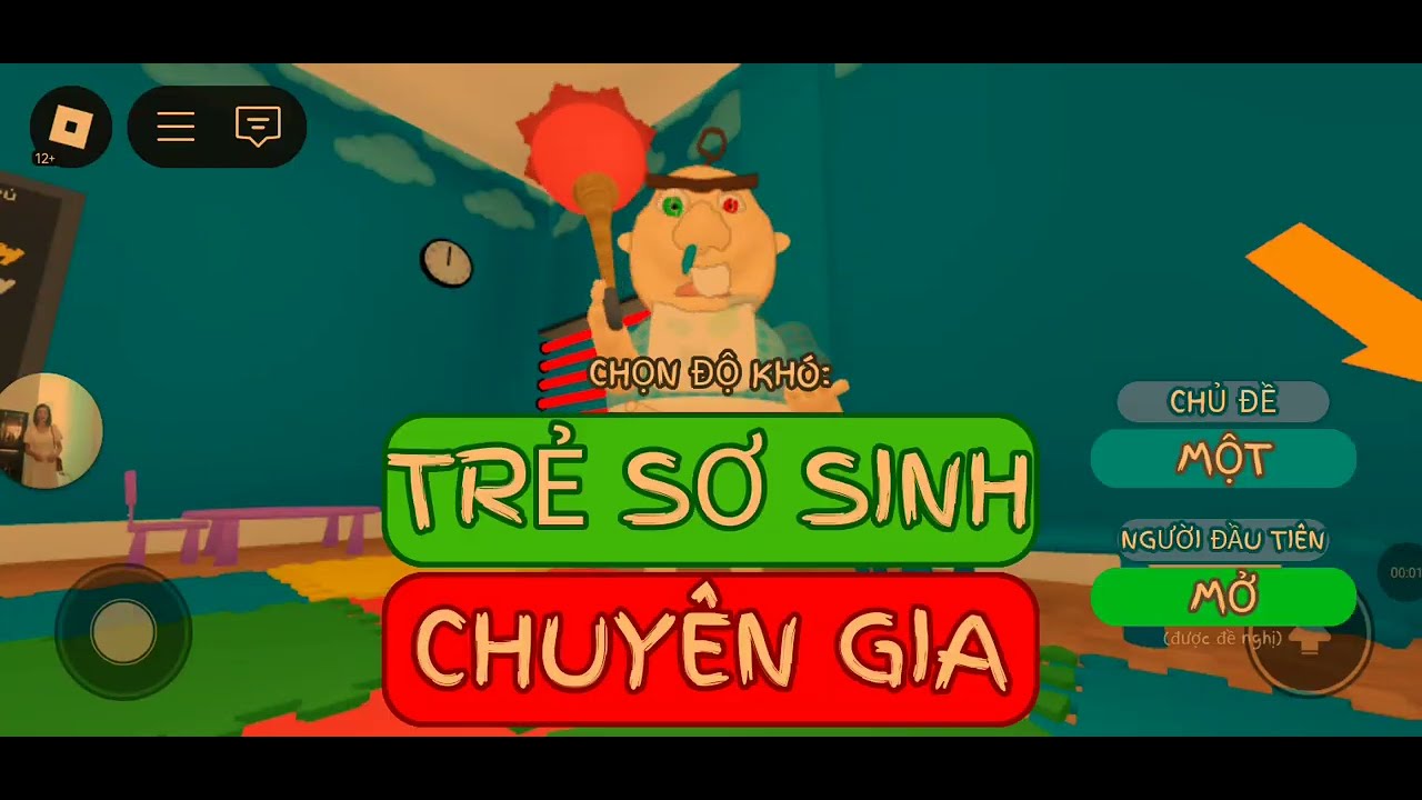 Chơi game p2 . Chơi tr&ograve; baby đuổi bắt trong roblox. Candy Vũ