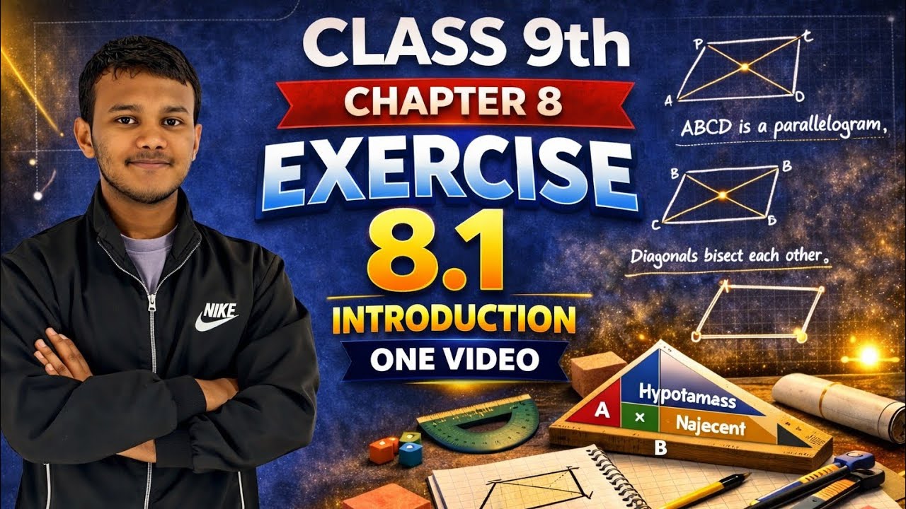 Class 9 Maths | Chapter 8 – Quadrilaterals | Exercise 8.1 Introduction