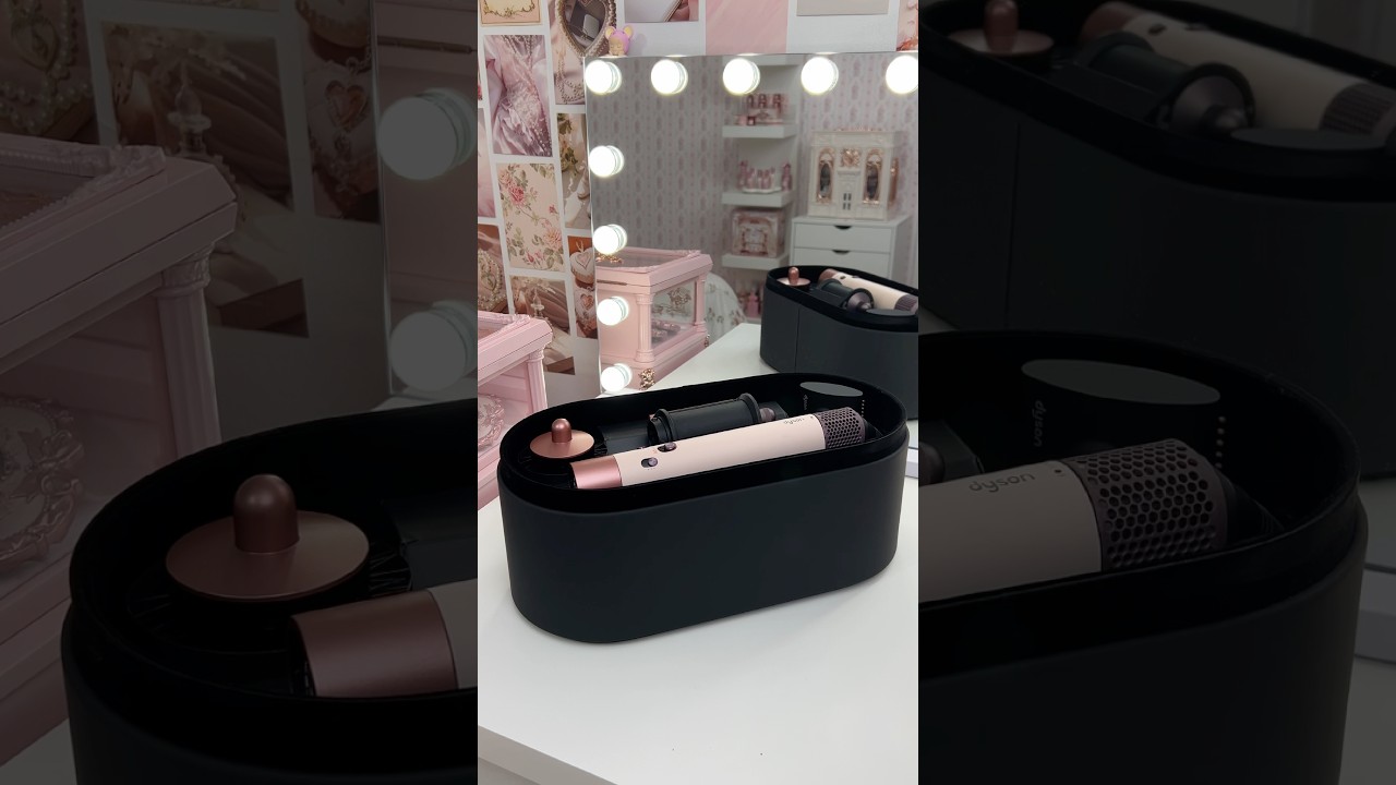 unboxing the dyson air wrap id in ceramic pink 💗 #dyson #dysonhair #dysonairwrap #dysonairwrapid