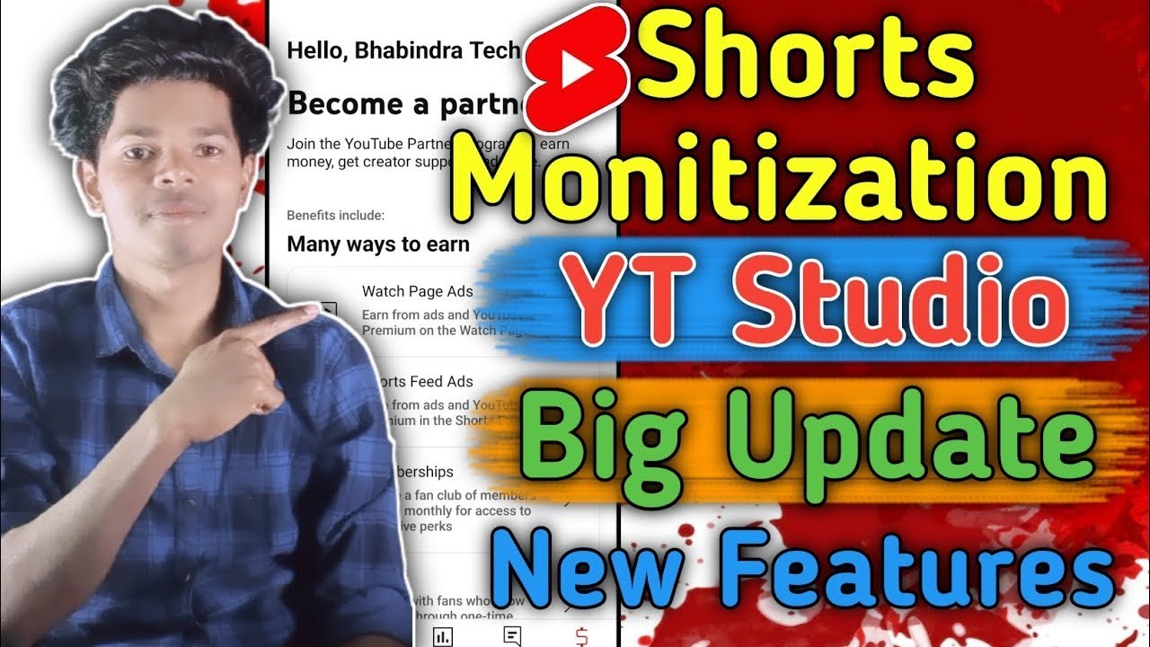 Yt Studio Big Update || Shorts Monitizaton Update