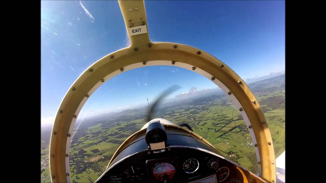 Taylor monoplane flight around Kaikohe