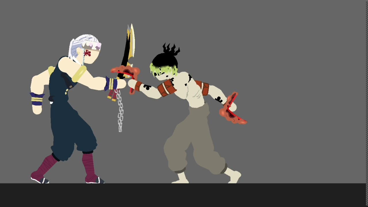 Uzui vs gyutaro stick nodes