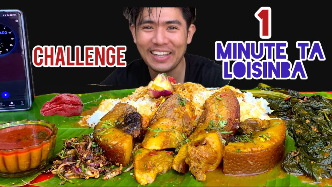 Pork challenge 🤗// 1 minute ta loisinba ngambra yengse😁//mayam noidi ngamgadra comment ta hybirmmo