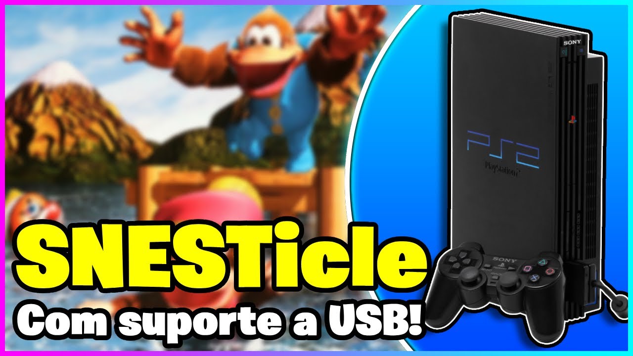 SNESTICLE Nova versão! Finalmente com suporte para USB! [Emulador de Super Nintendo para PS2]