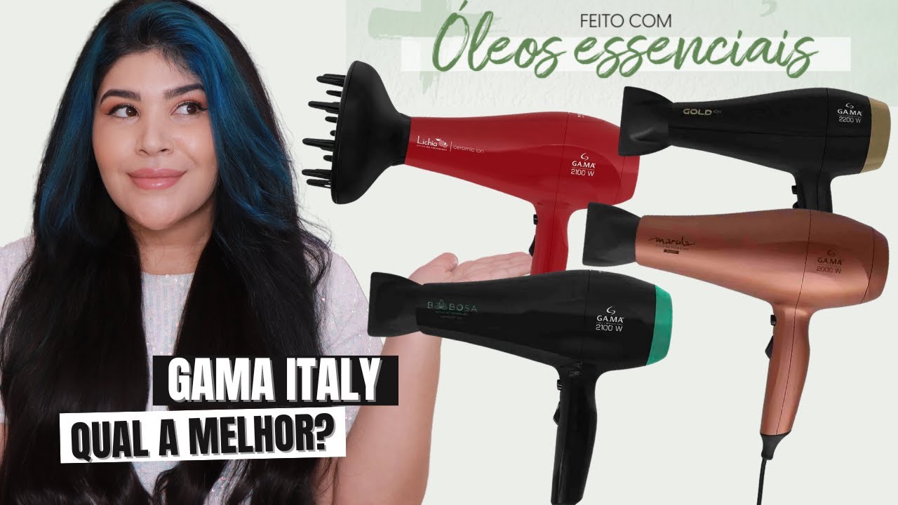 ❤️COMPARANDO SECADORES LINHA ÓLEOS ESSENCIAIS GAMA ITALY: Lichia, Babosa, Marula e Gold Íon