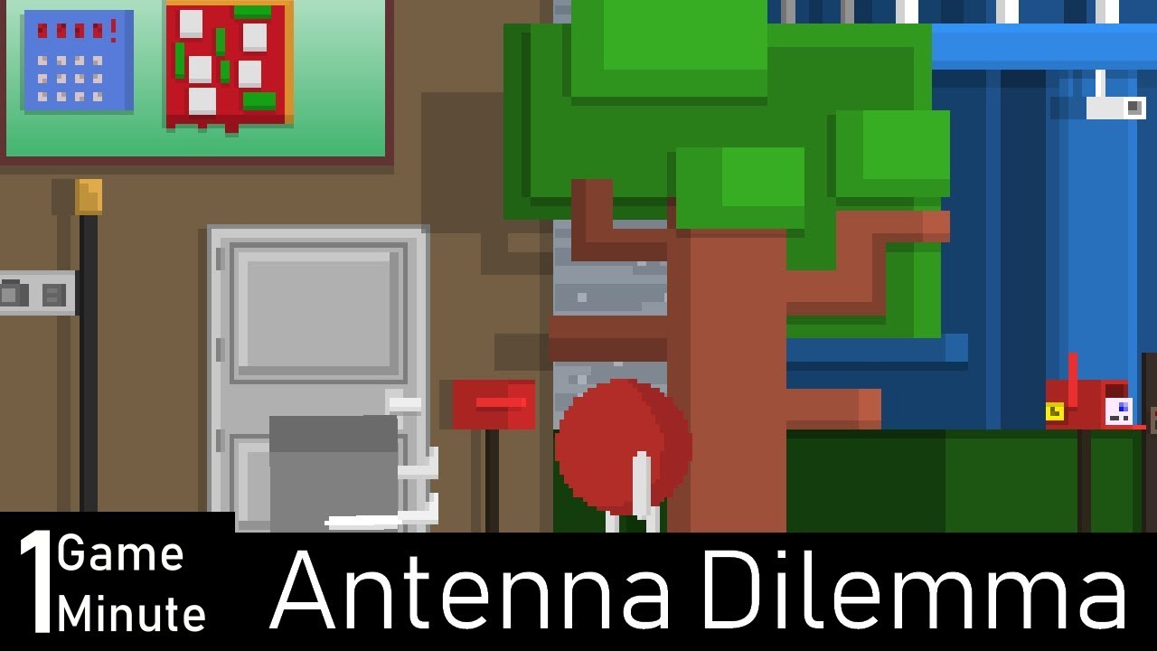 DON'T WATCH THE TV! | 1Game1Minute: Antenna Dilemma