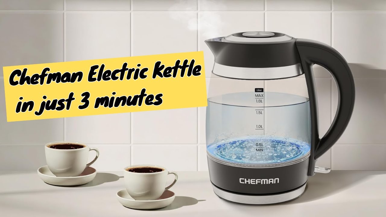 Chefman Electric Kettle Review &ndash; Rapid Boil, Precision Temps, and Built-In Tea Infuser!