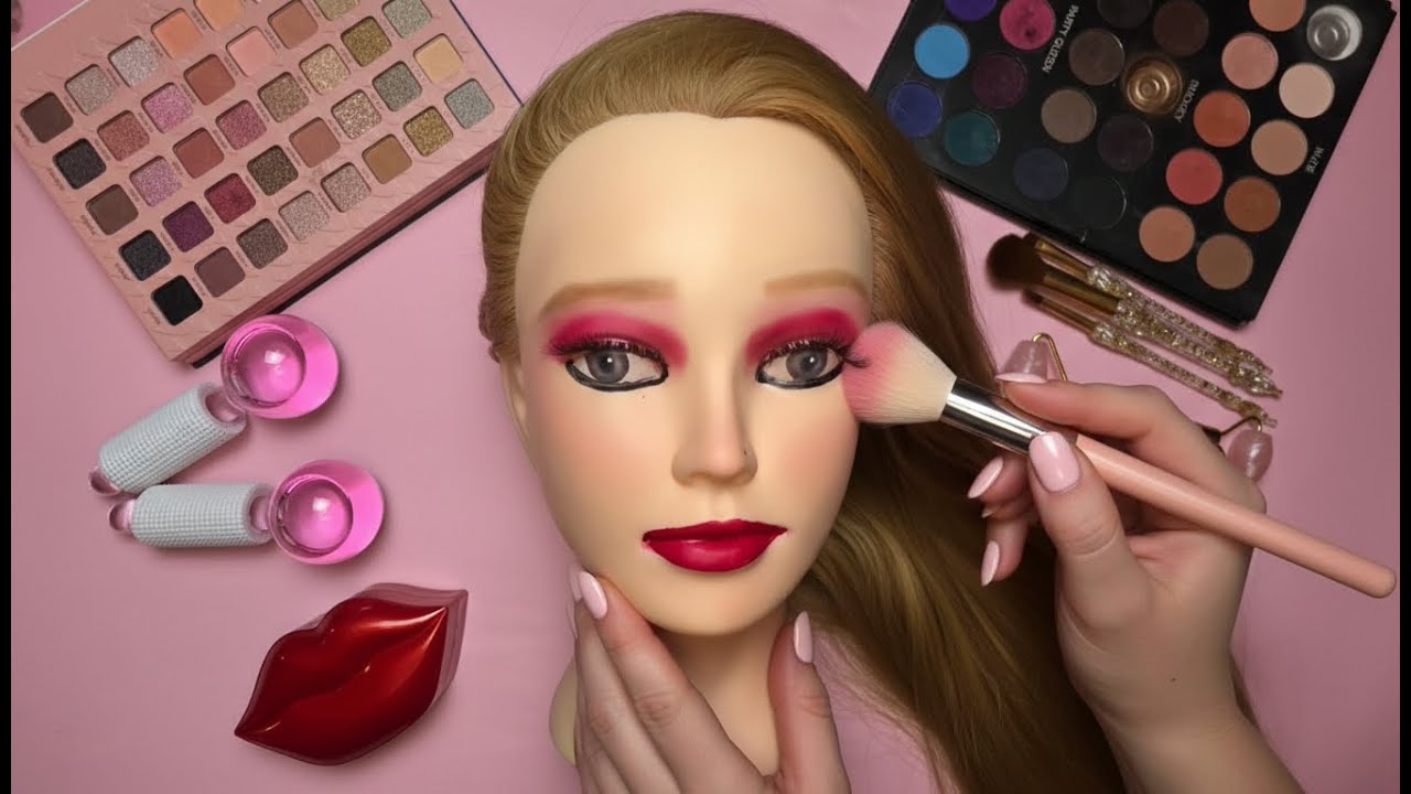 ASMR Makeup on Mannequin (no talking)