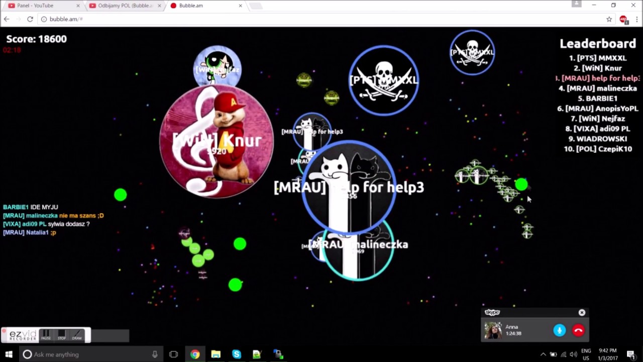 Klqs, Malineczka, Help for help, Dawiid96, Knur, SylwiaLW i inni: Bubble.am