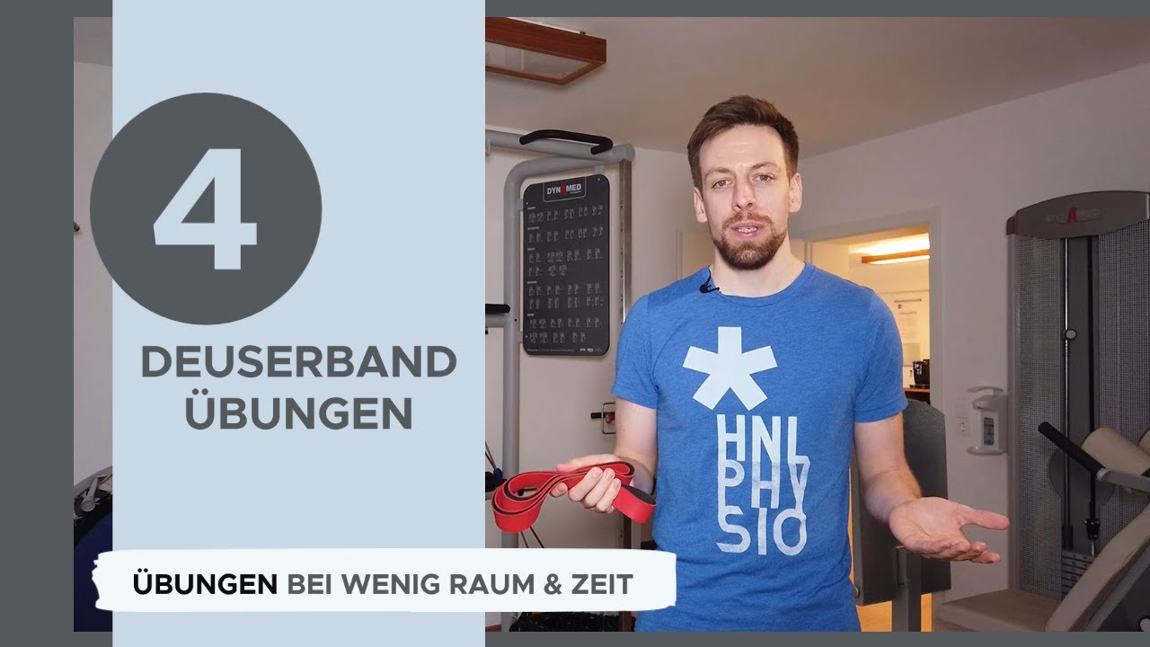 4 super Übungen mit dem Deuserband - ideal bei wenig Raum und Zeit