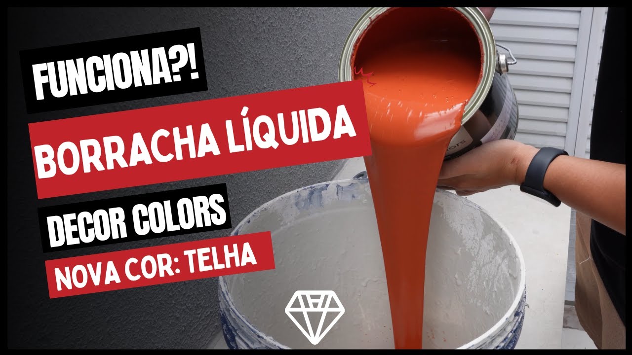 TESTEI A BORRACHA LIQUIDA DECOR COLORS NA NOVA COR TELHA