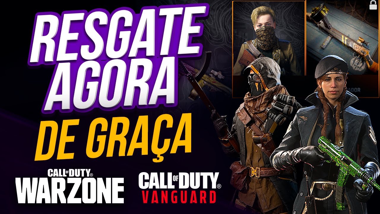 SKINS de GRAÇA pro WARZONE e VANGUARD! Saiba como Resgatar todas!