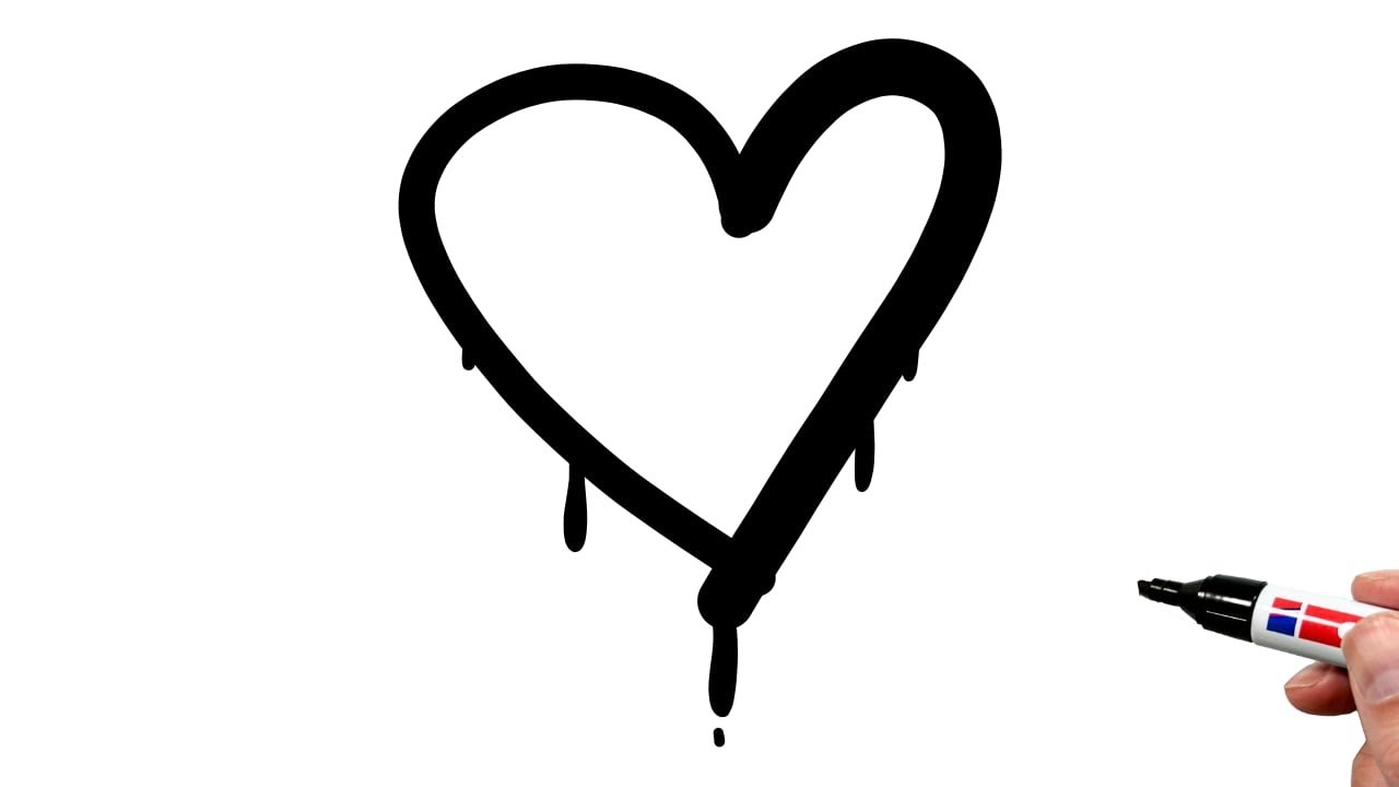 How to Draw a Graffiti Heart