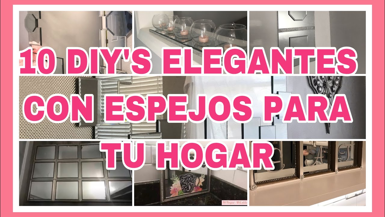 10 MANUALIDADES CON ESPEJOS PARA DECORAR TU HOGAR