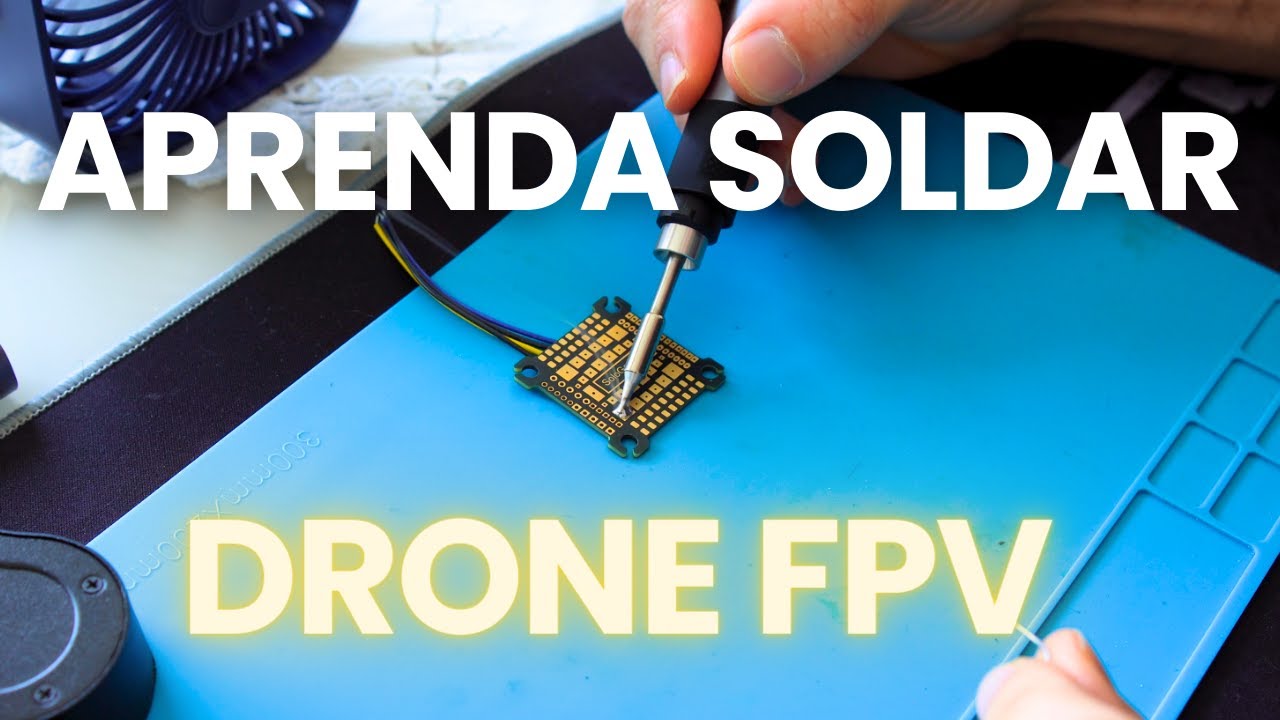 Como aprender a Soldar Drone FPV | Placa de treino de R$50 (Parte 2/2)