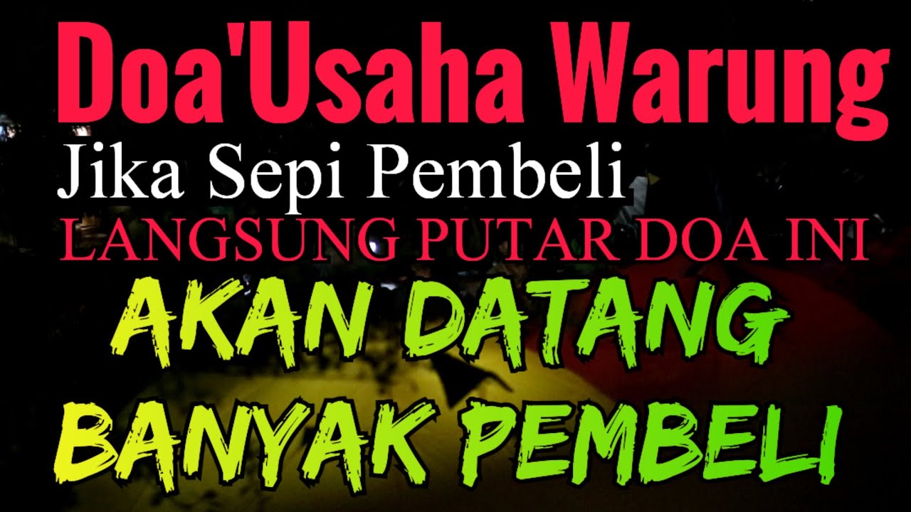 DIPUTAR DI TEMPAT USAHA WARUNG TOKO KEDAI ATAU DAGANGAN LAINYA INSYAALLAH LANGSUNG DATANG PEMBELI