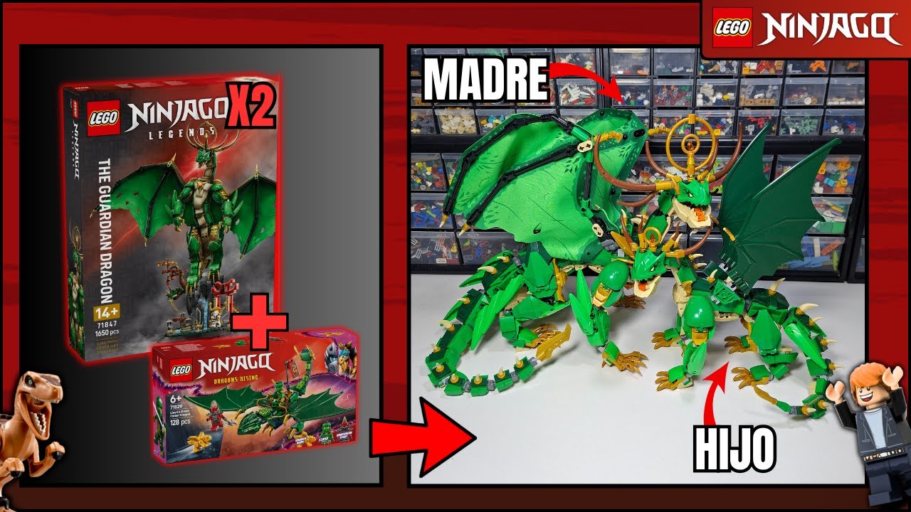 ¡Hicimos al hijo de la dragona guardian! - LEGO Ninjago: The Guardian Dragron Set(71847) MOC