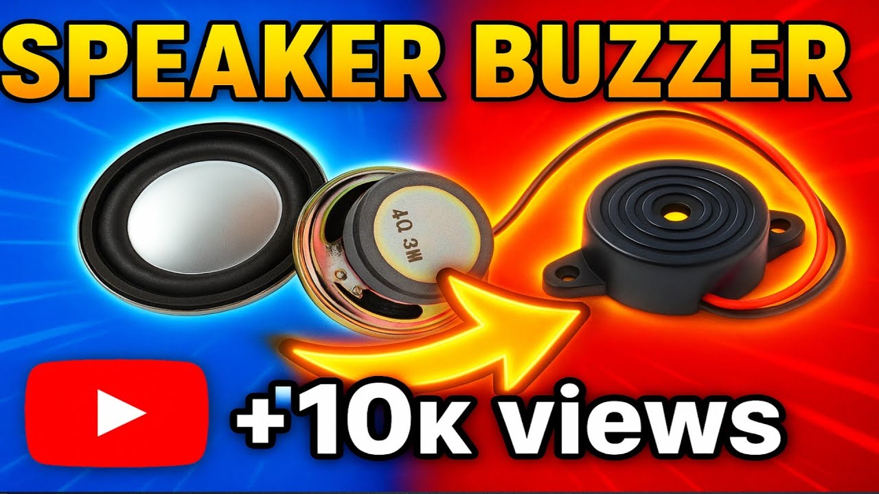How to make a buzzer from speaker at home|| diy homemade buzzer|| AnshkiPrayogshala