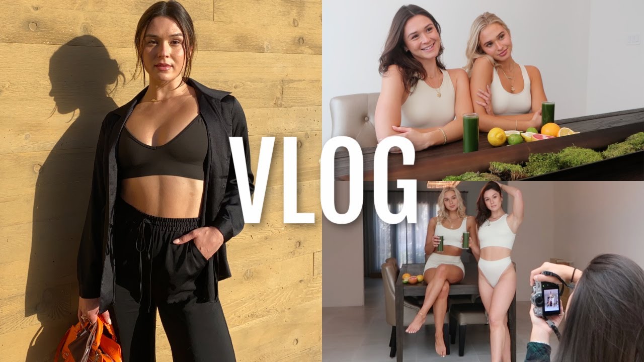 VLOG: packing for LA, cutting my hair, BTS of our shoot!