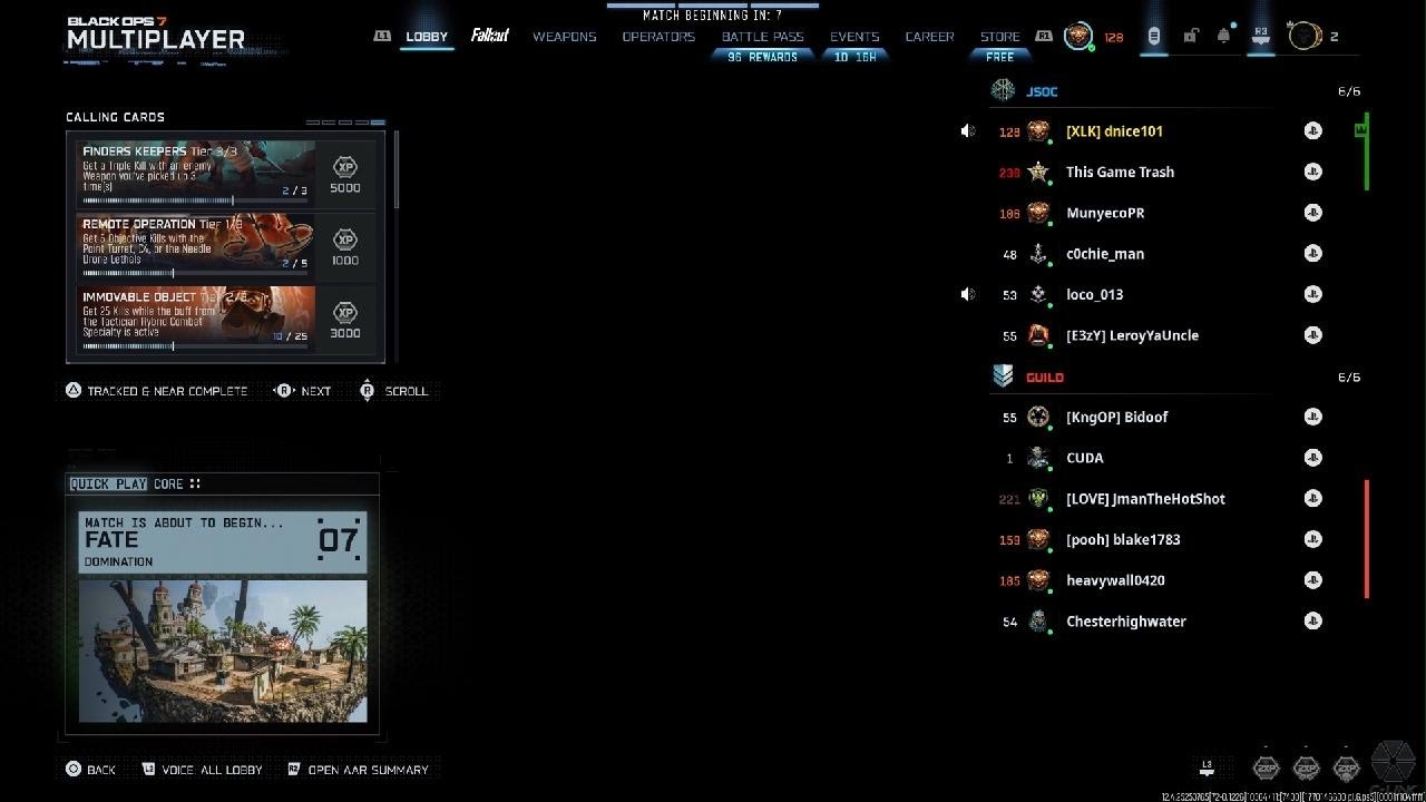 Blk  ops  7 beggers @jmanTheHotShot waited 3 games  for the L playing  against  me.