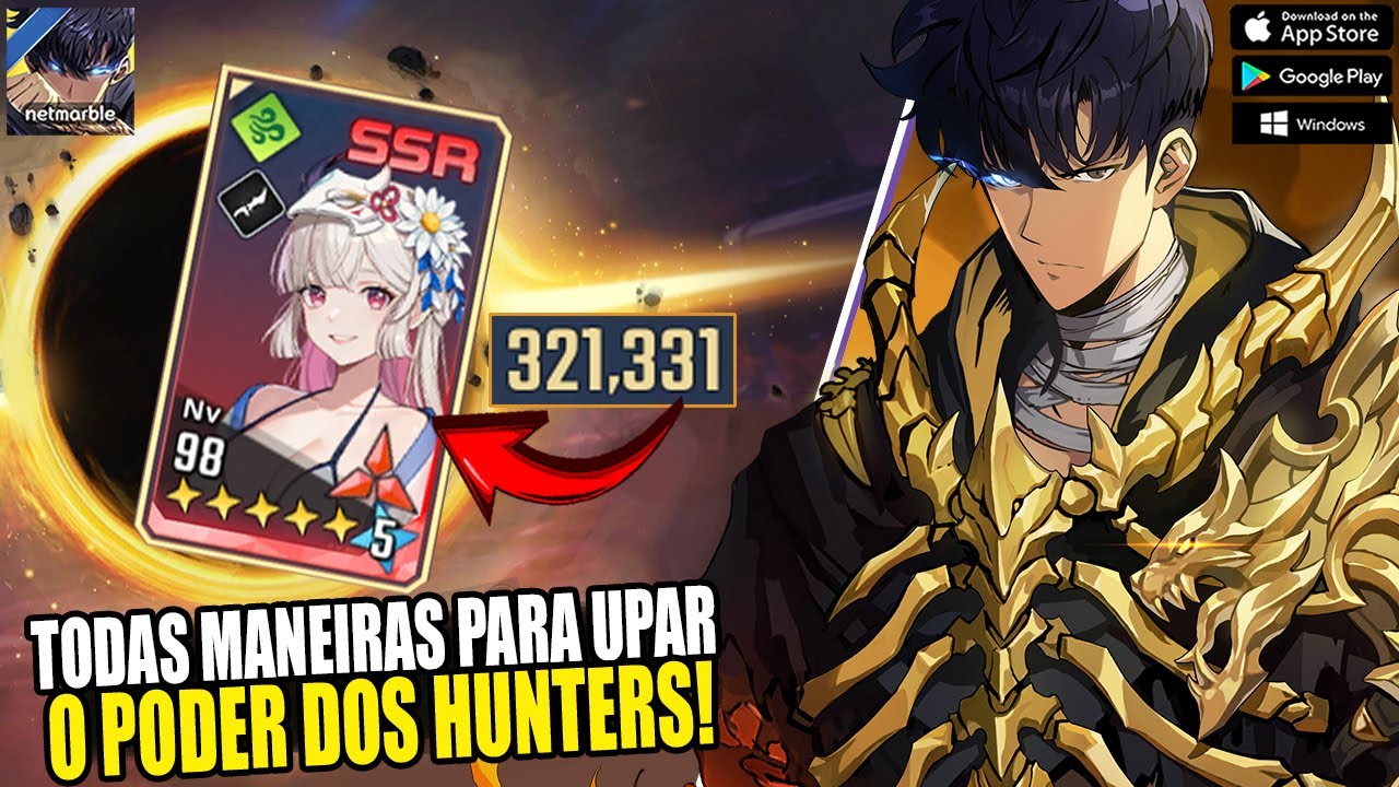 COMO UPAR O PODER DOS HUNTERS! GANHE MUITO PODER NA EQUIPE! SOLO LEVELING ARISE