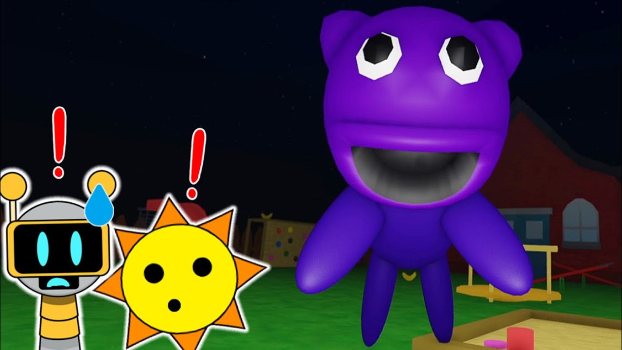 Мистер Солнце и Веселый Бот Спрунки сбегают из школы Сусси Вусси - Roblox - Incredibox Sprunki