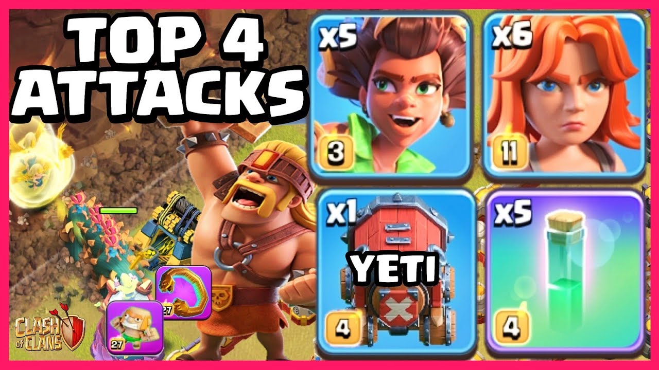FOOLPROOF STRATEGY ❗ Root Rider Valkyrie Overgrowth + RC Invis 🔥 TH17 Attack Strategy