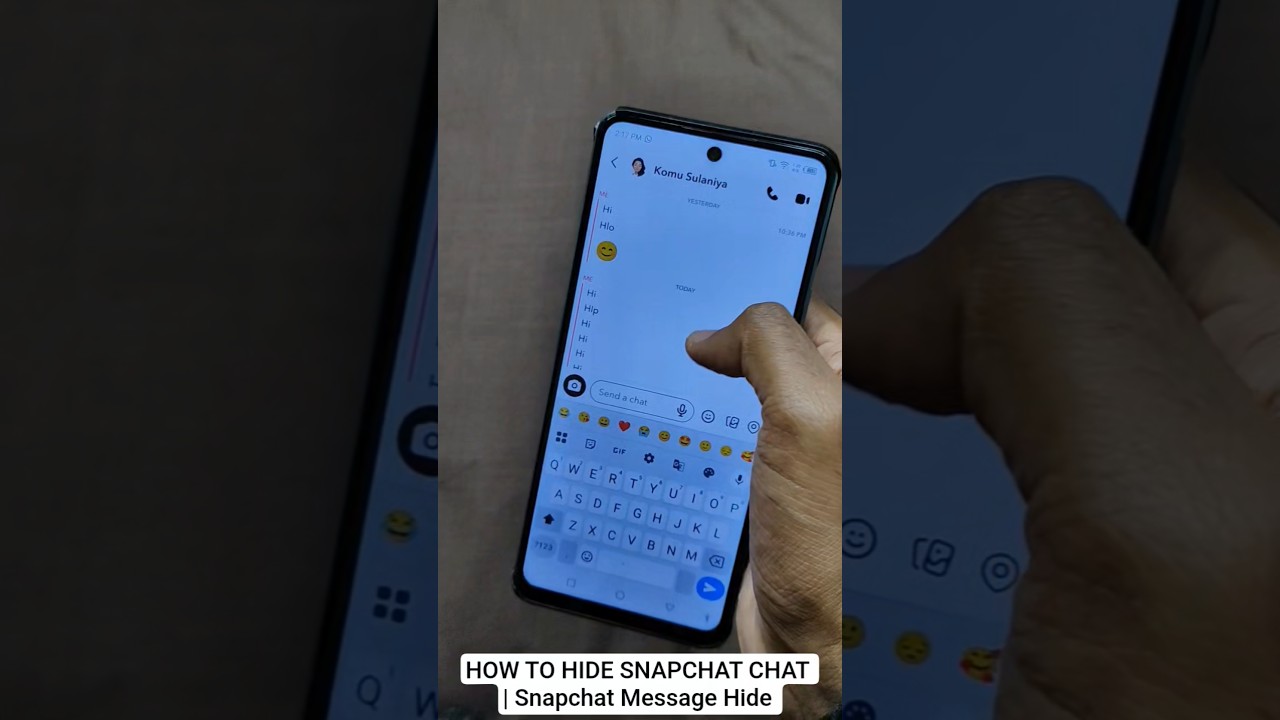 HOW TO HIDE SNAPCHAT CHAT | Snapchat Message Hide