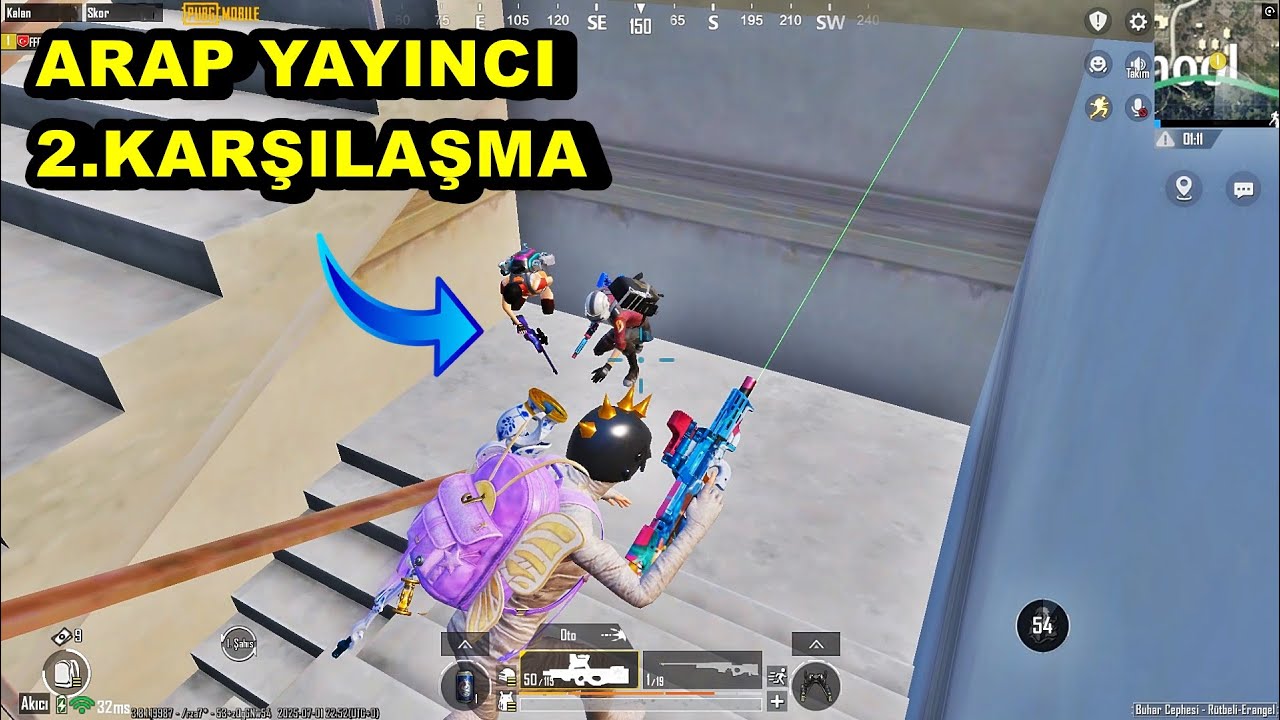 ARAP YAYINCIYLA 2.DEFA KARŞILAŞTIM ! BATUR GAME SOLO SQUAD PUBG MOBİLE