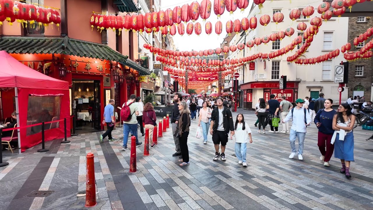 Walking Through China Town - London City Tour 4K