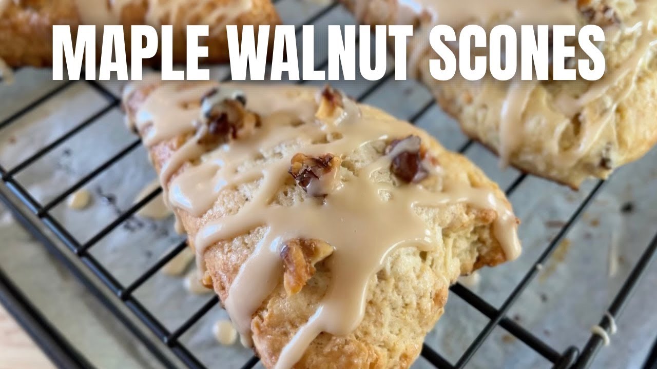 Maple Walnut Scones Recipe | Make Coffee Shop Style Scones At Home