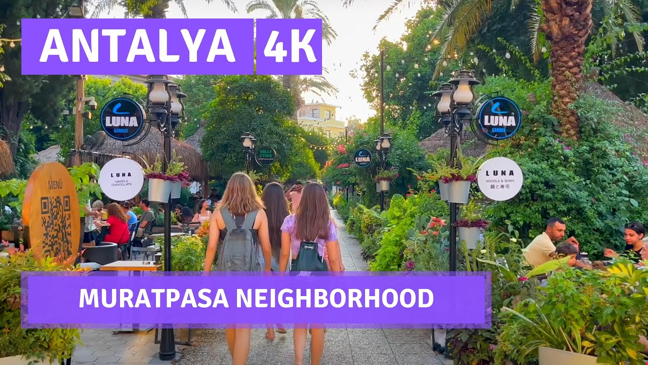 Antalya 2022 Muratpasa 3 August Walking Tour|4k UHD 60fps