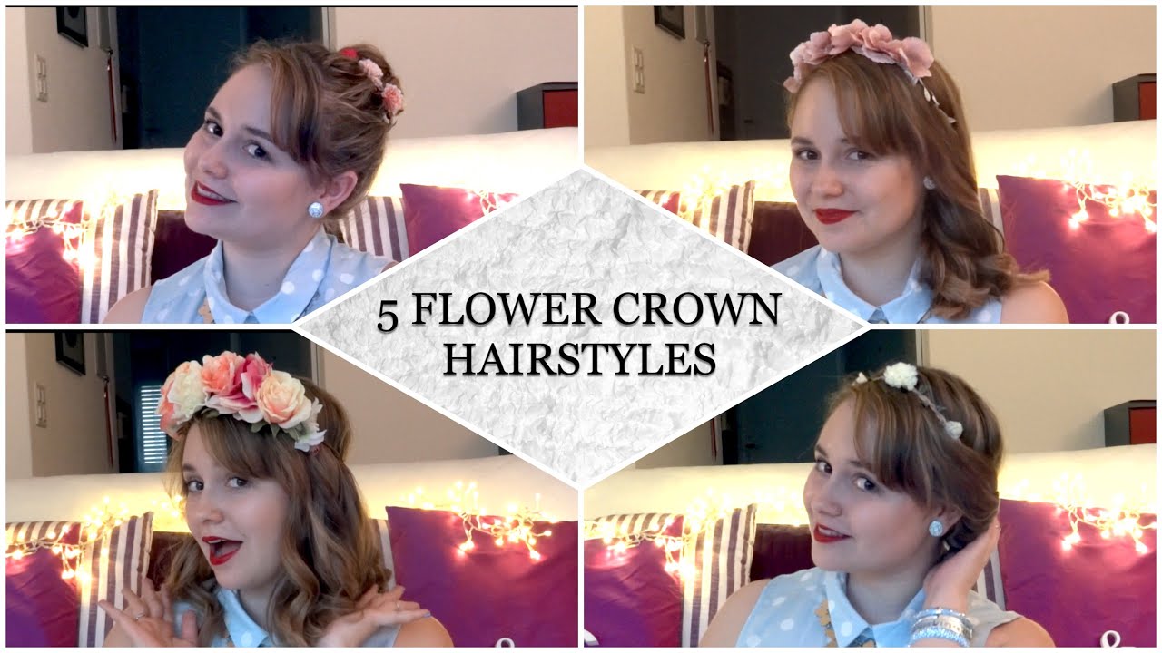5 FLOWER CROWN HAIRSTYLES | SIMPLY CHLOÉ'S WORLD