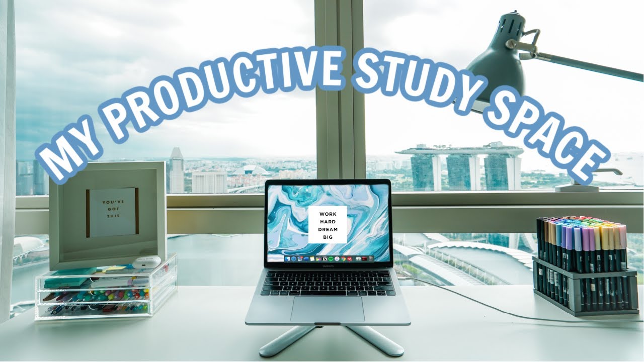 Productive Study Space + Desk Tour! *2020*