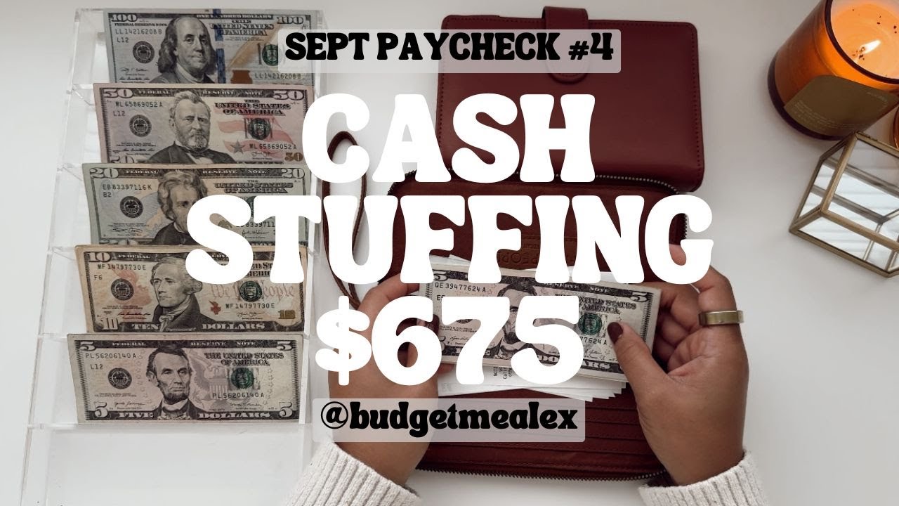 Cash Stuffing | $675 | Dave Ramsey Inspired | Zero Based Budget | SEPT CS #4