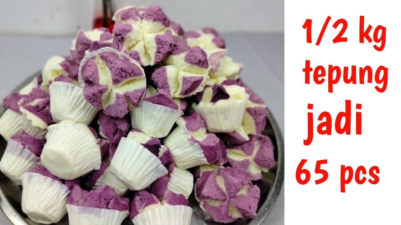 resep bolu kukus mekar 1/2 kg tepung terigu‼️buat jualan lariss banget